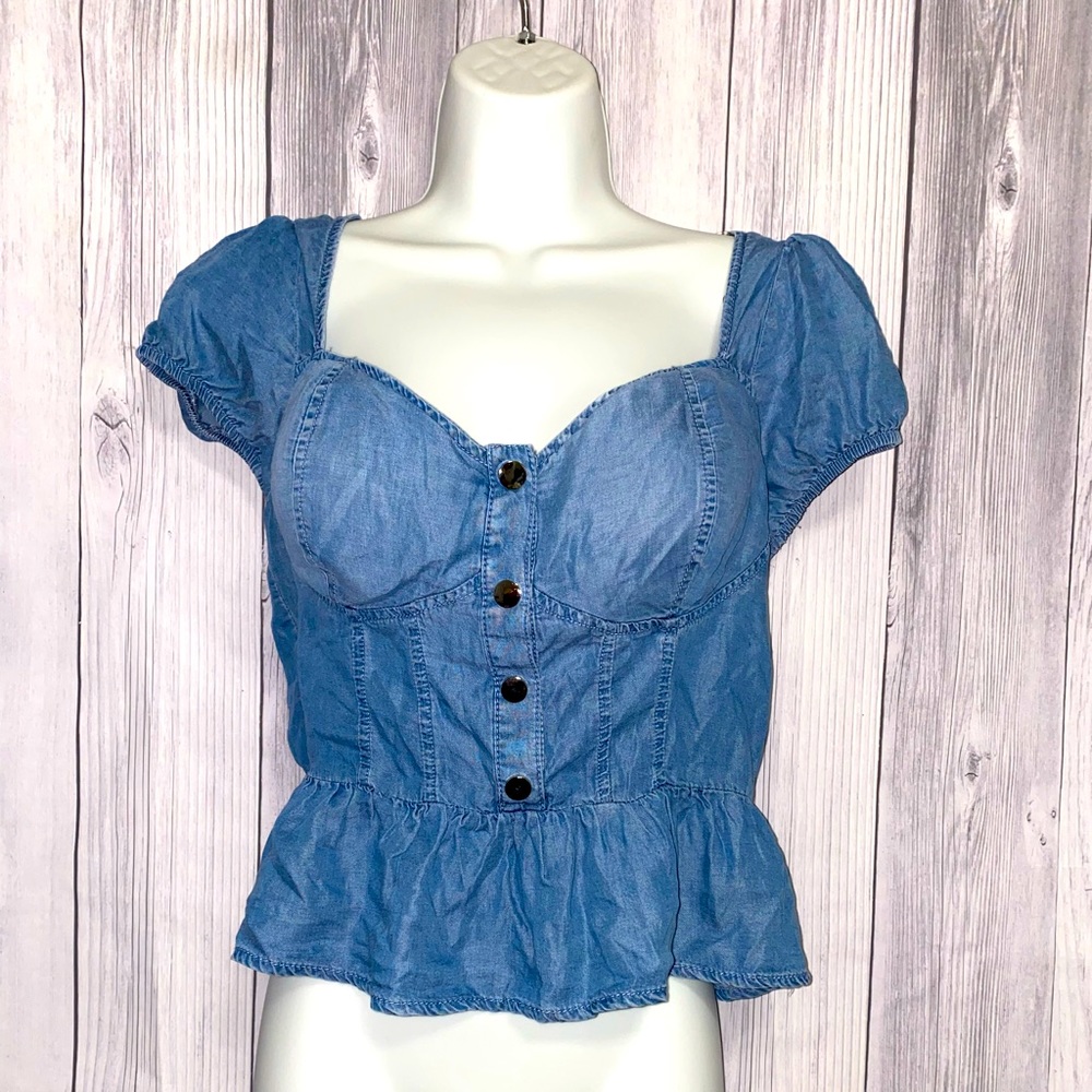 “Dazed in Denim” Top size Medium